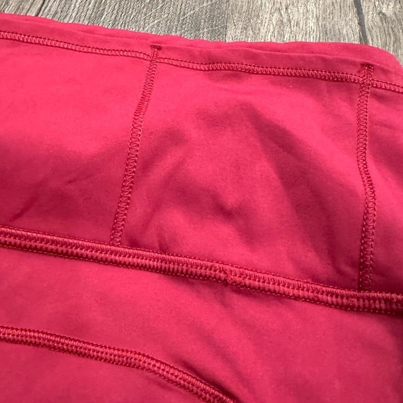 Lululemon Fast Free Tight II Leggings 6 Star Ruby Reflective Nulux 25" Pockets - Picture 15 of 15